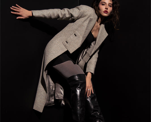Double-breasted Coat in Wool